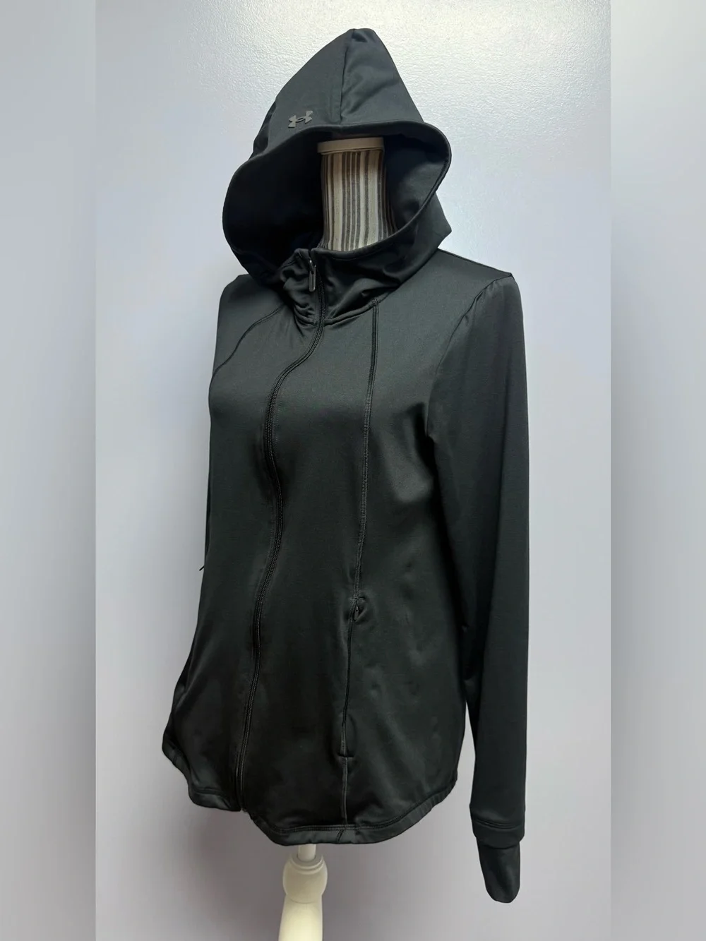 Under Armour Meridian hooded full zip black jacket women’s M
